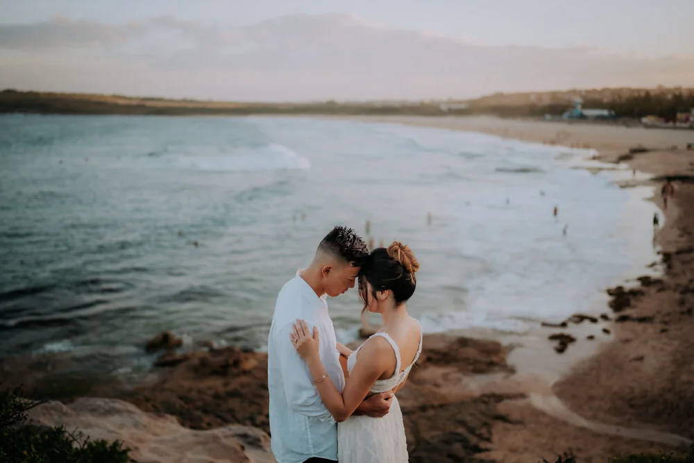 Elaine & Nathan, Engagement on the Rocks of Maroubra